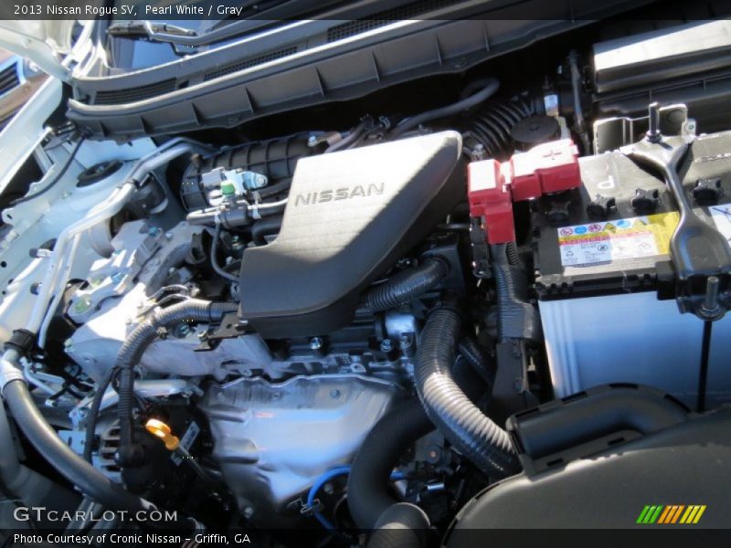 Pearl White / Gray 2013 Nissan Rogue SV
