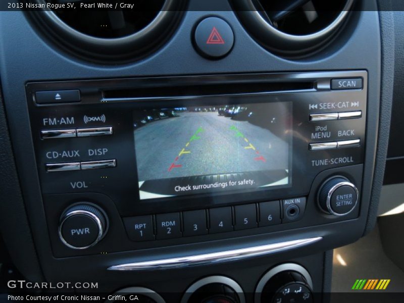 Pearl White / Gray 2013 Nissan Rogue SV