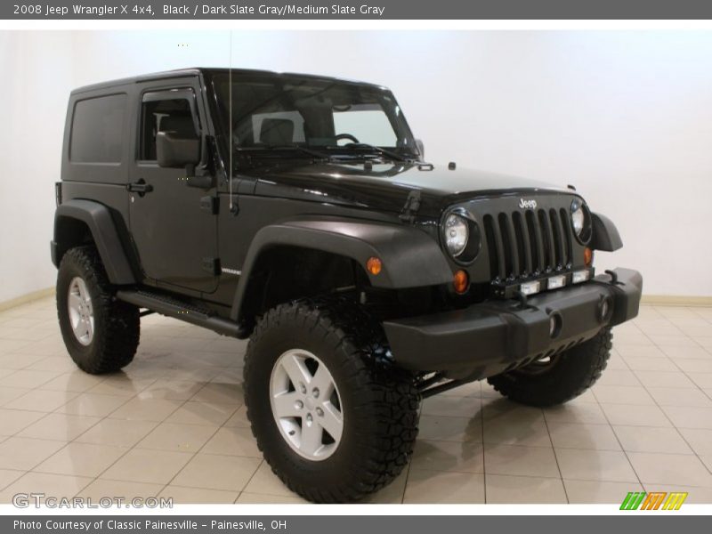 Black / Dark Slate Gray/Medium Slate Gray 2008 Jeep Wrangler X 4x4