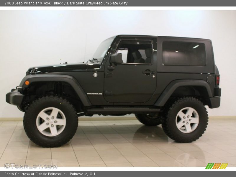 Black / Dark Slate Gray/Medium Slate Gray 2008 Jeep Wrangler X 4x4