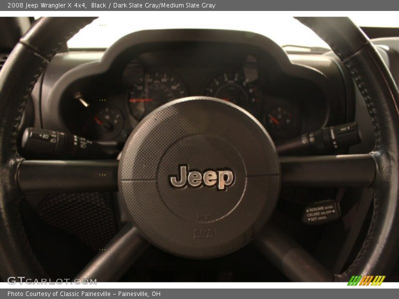 Black / Dark Slate Gray/Medium Slate Gray 2008 Jeep Wrangler X 4x4