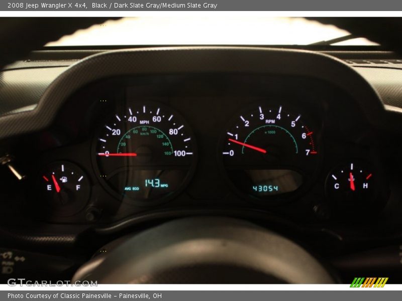 Black / Dark Slate Gray/Medium Slate Gray 2008 Jeep Wrangler X 4x4