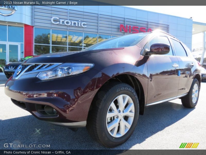 Midnight Garnet / Beige 2013 Nissan Murano SL