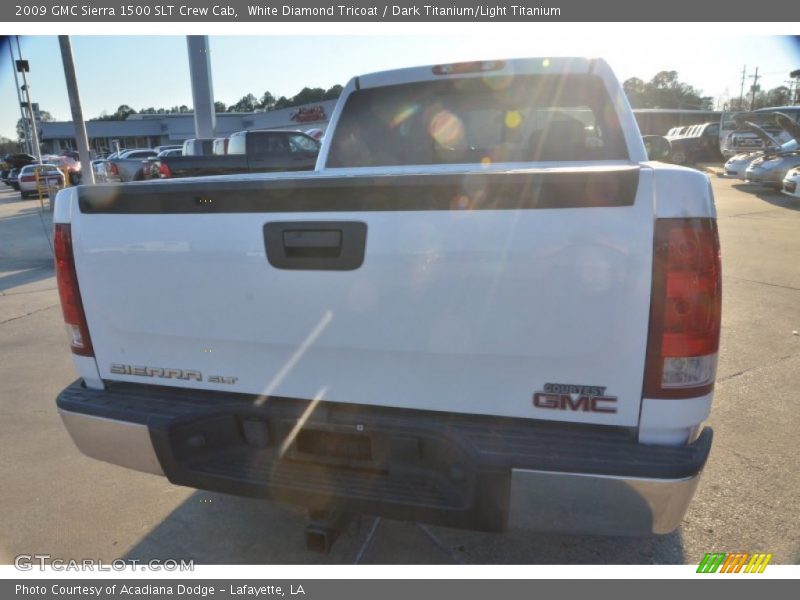 White Diamond Tricoat / Dark Titanium/Light Titanium 2009 GMC Sierra 1500 SLT Crew Cab