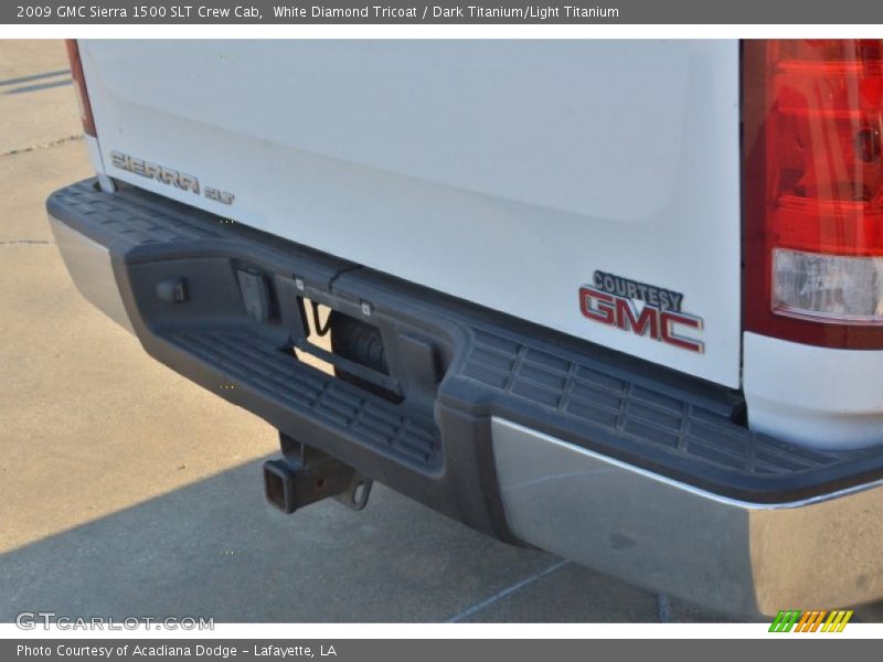 White Diamond Tricoat / Dark Titanium/Light Titanium 2009 GMC Sierra 1500 SLT Crew Cab
