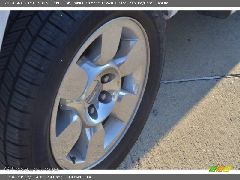 White Diamond Tricoat / Dark Titanium/Light Titanium 2009 GMC Sierra 1500 SLT Crew Cab