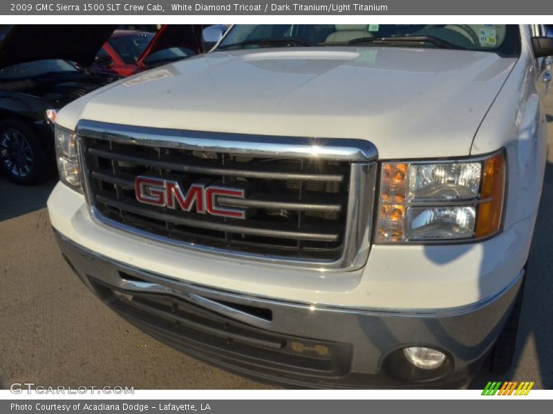 White Diamond Tricoat / Dark Titanium/Light Titanium 2009 GMC Sierra 1500 SLT Crew Cab