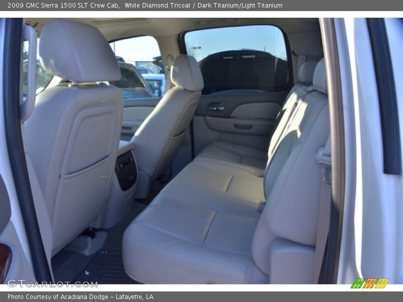 White Diamond Tricoat / Dark Titanium/Light Titanium 2009 GMC Sierra 1500 SLT Crew Cab