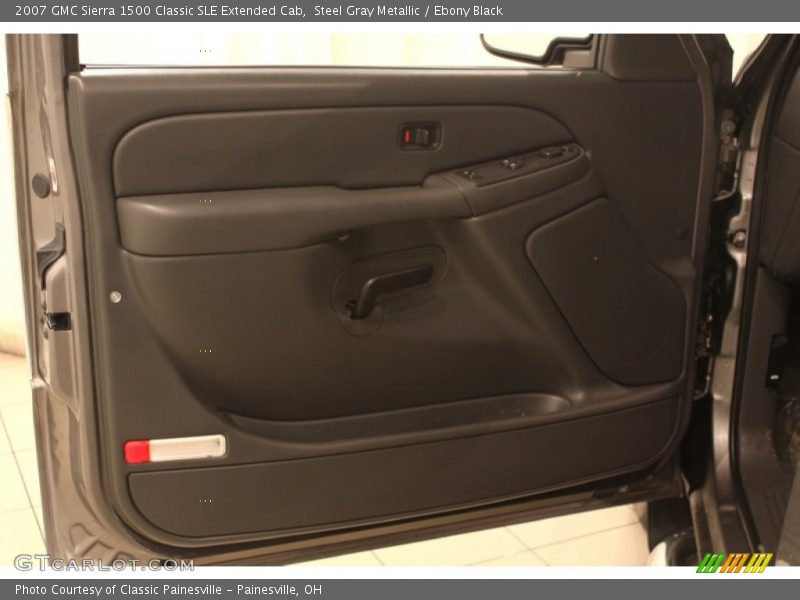 Steel Gray Metallic / Ebony Black 2007 GMC Sierra 1500 Classic SLE Extended Cab