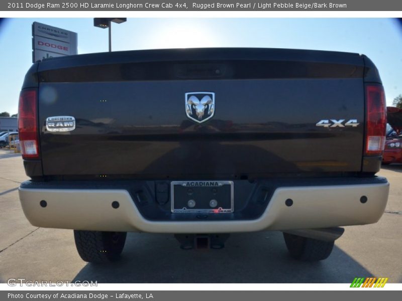 Rugged Brown Pearl / Light Pebble Beige/Bark Brown 2011 Dodge Ram 2500 HD Laramie Longhorn Crew Cab 4x4