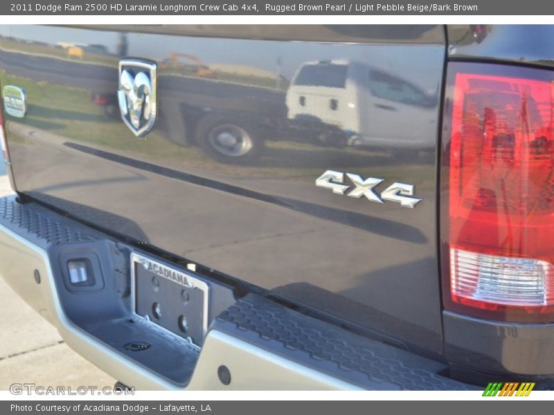 Rugged Brown Pearl / Light Pebble Beige/Bark Brown 2011 Dodge Ram 2500 HD Laramie Longhorn Crew Cab 4x4