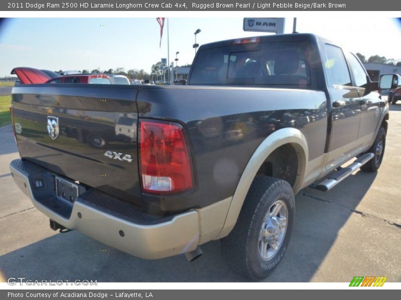 Rugged Brown Pearl / Light Pebble Beige/Bark Brown 2011 Dodge Ram 2500 HD Laramie Longhorn Crew Cab 4x4