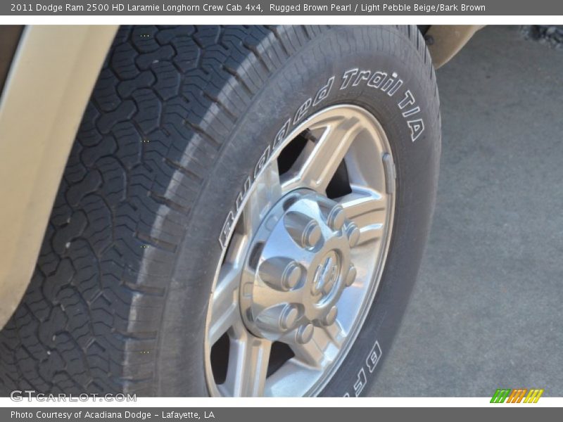Rugged Brown Pearl / Light Pebble Beige/Bark Brown 2011 Dodge Ram 2500 HD Laramie Longhorn Crew Cab 4x4