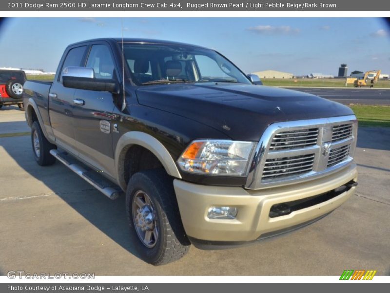 Rugged Brown Pearl / Light Pebble Beige/Bark Brown 2011 Dodge Ram 2500 HD Laramie Longhorn Crew Cab 4x4