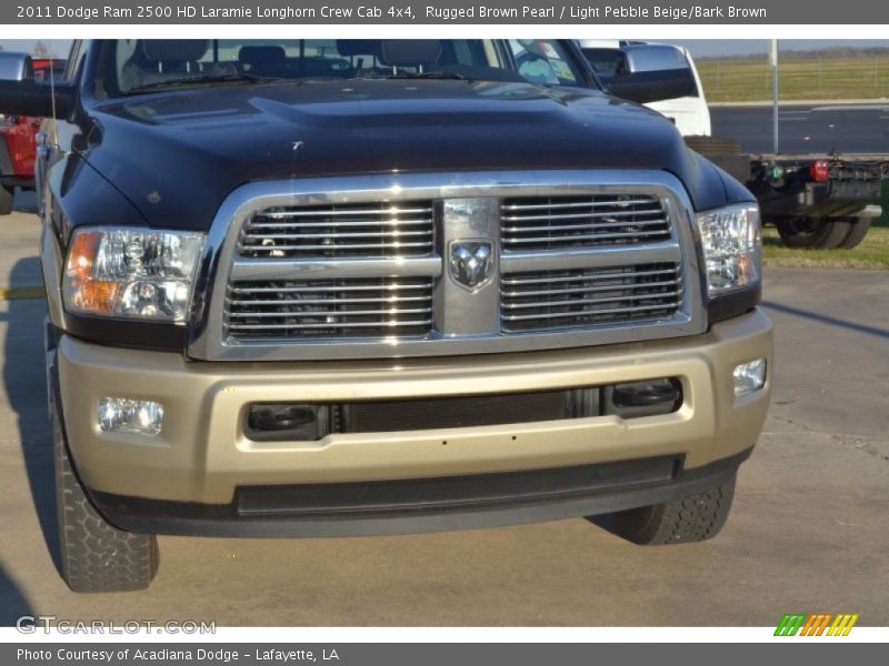 Rugged Brown Pearl / Light Pebble Beige/Bark Brown 2011 Dodge Ram 2500 HD Laramie Longhorn Crew Cab 4x4