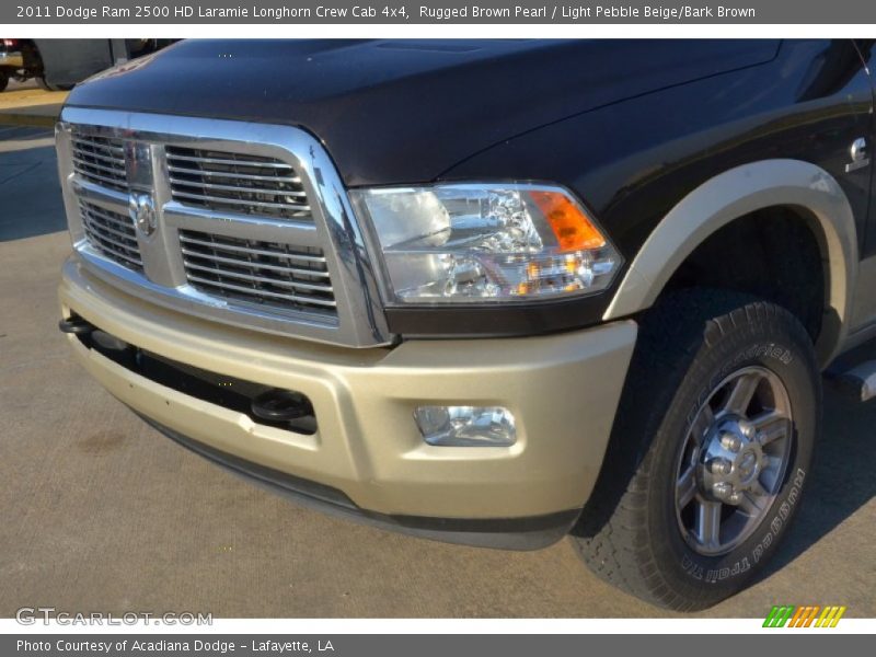 Rugged Brown Pearl / Light Pebble Beige/Bark Brown 2011 Dodge Ram 2500 HD Laramie Longhorn Crew Cab 4x4