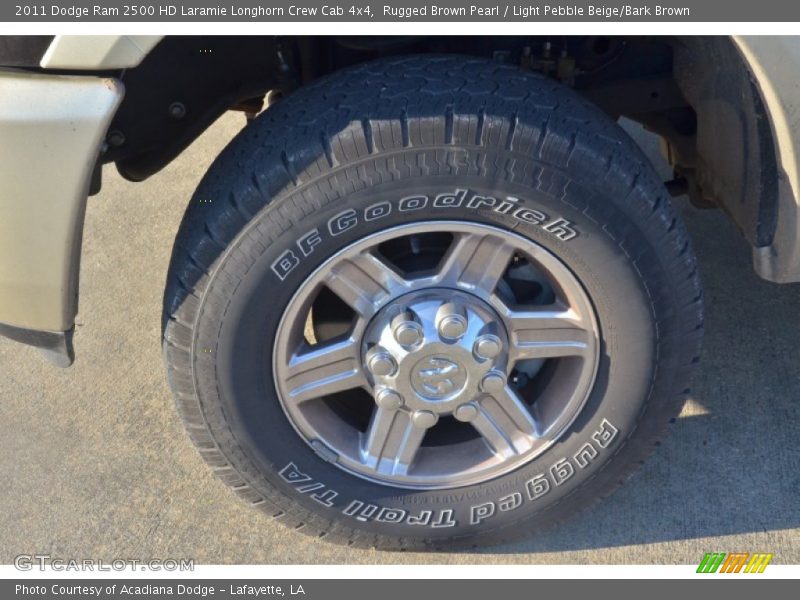 Rugged Brown Pearl / Light Pebble Beige/Bark Brown 2011 Dodge Ram 2500 HD Laramie Longhorn Crew Cab 4x4