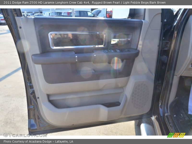 Rugged Brown Pearl / Light Pebble Beige/Bark Brown 2011 Dodge Ram 2500 HD Laramie Longhorn Crew Cab 4x4