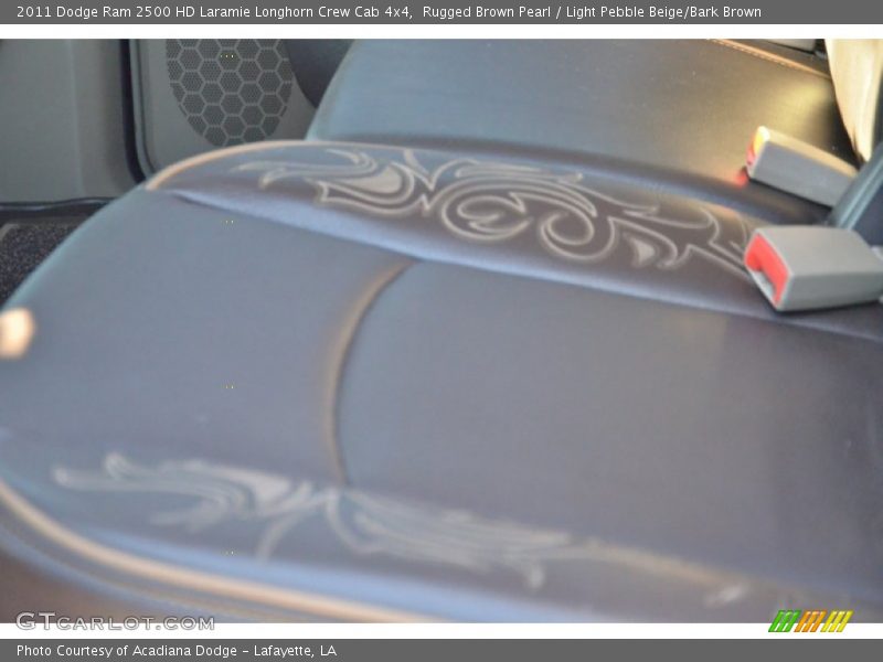 Rugged Brown Pearl / Light Pebble Beige/Bark Brown 2011 Dodge Ram 2500 HD Laramie Longhorn Crew Cab 4x4