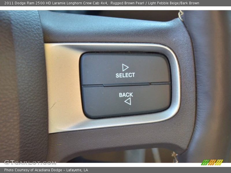 Rugged Brown Pearl / Light Pebble Beige/Bark Brown 2011 Dodge Ram 2500 HD Laramie Longhorn Crew Cab 4x4