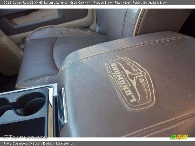 Rugged Brown Pearl / Light Pebble Beige/Bark Brown 2011 Dodge Ram 2500 HD Laramie Longhorn Crew Cab 4x4