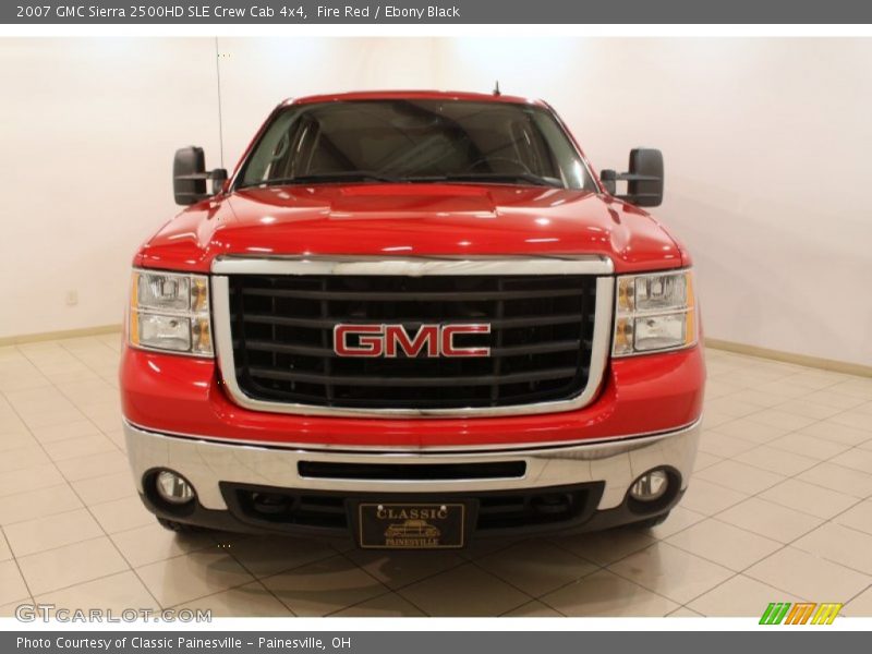 Fire Red / Ebony Black 2007 GMC Sierra 2500HD SLE Crew Cab 4x4
