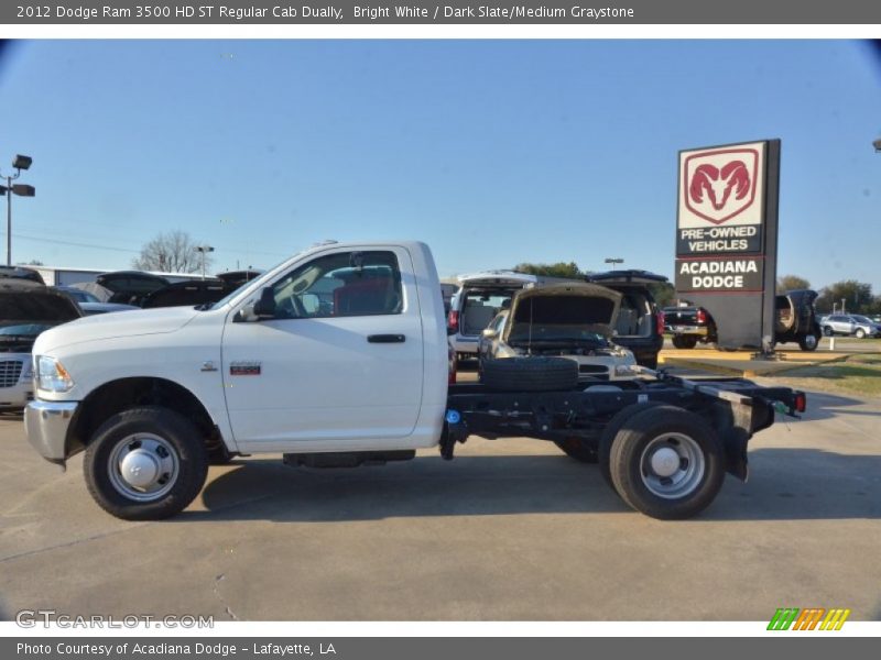 Bright White / Dark Slate/Medium Graystone 2012 Dodge Ram 3500 HD ST Regular Cab Dually