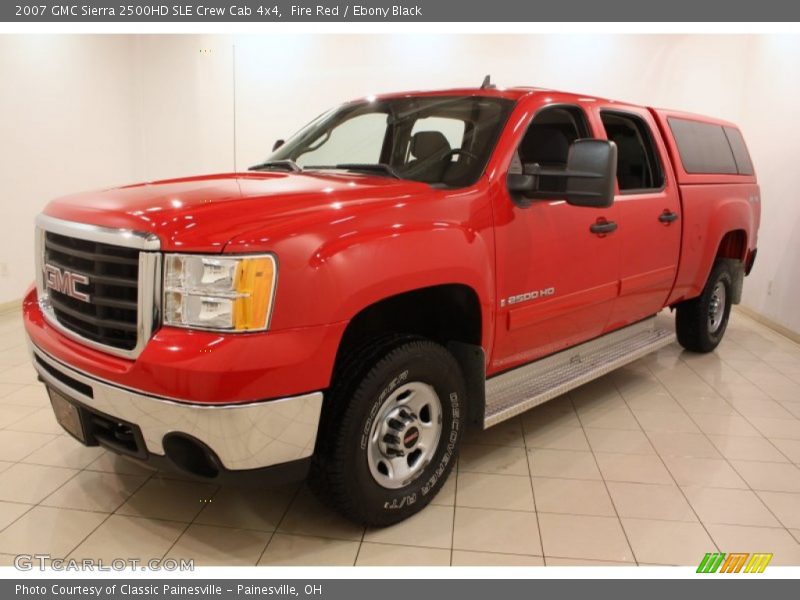 Fire Red / Ebony Black 2007 GMC Sierra 2500HD SLE Crew Cab 4x4