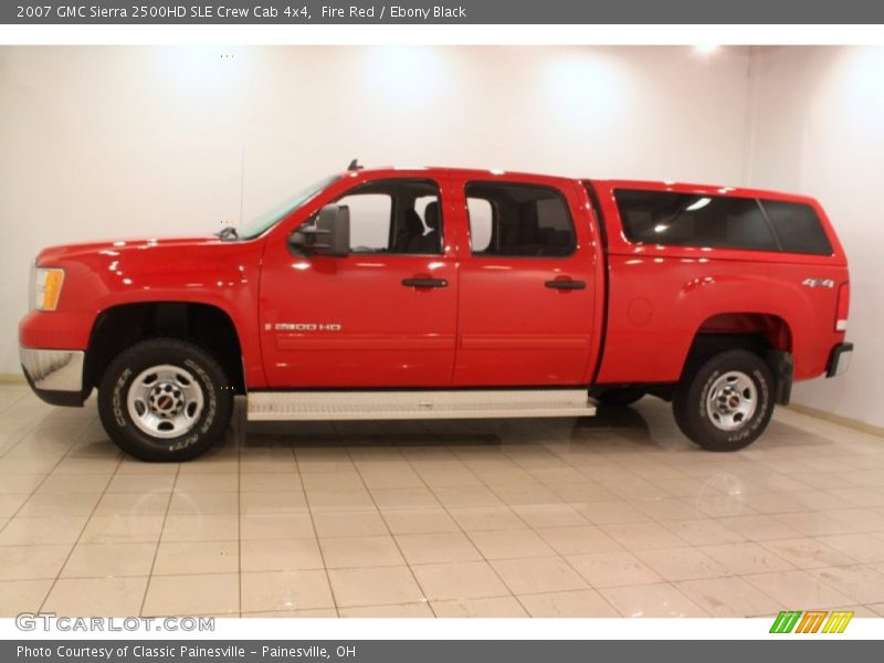 Fire Red / Ebony Black 2007 GMC Sierra 2500HD SLE Crew Cab 4x4