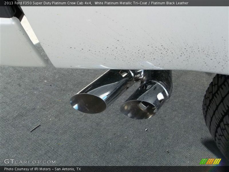Exhaust of 2013 F350 Super Duty Platinum Crew Cab 4x4