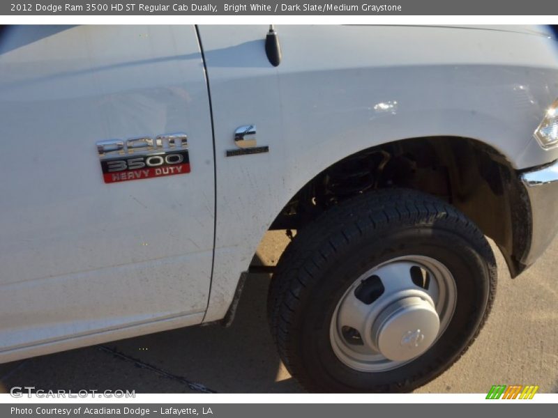 Bright White / Dark Slate/Medium Graystone 2012 Dodge Ram 3500 HD ST Regular Cab Dually