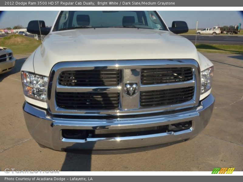 Bright White / Dark Slate/Medium Graystone 2012 Dodge Ram 3500 HD ST Regular Cab Dually