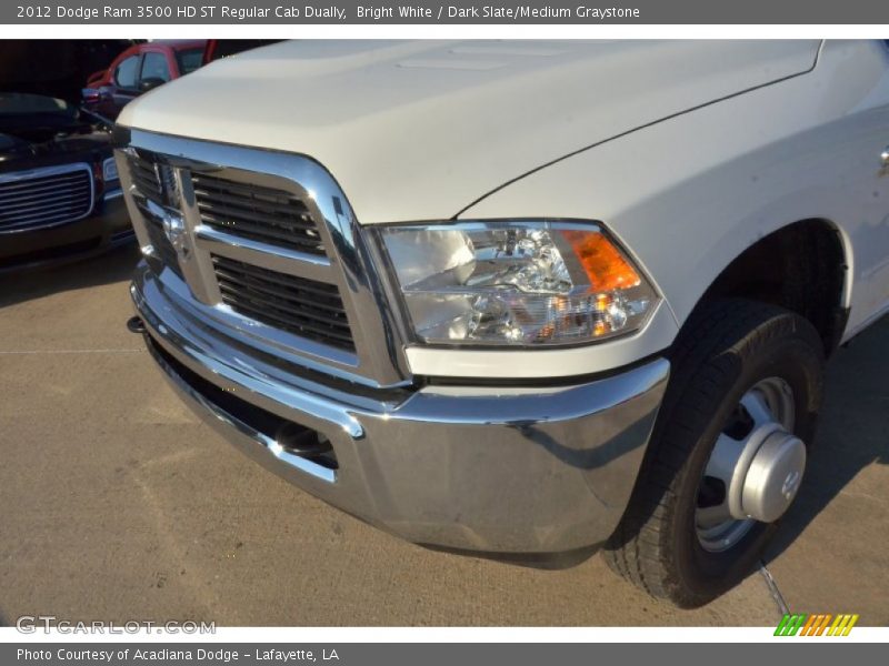 Bright White / Dark Slate/Medium Graystone 2012 Dodge Ram 3500 HD ST Regular Cab Dually
