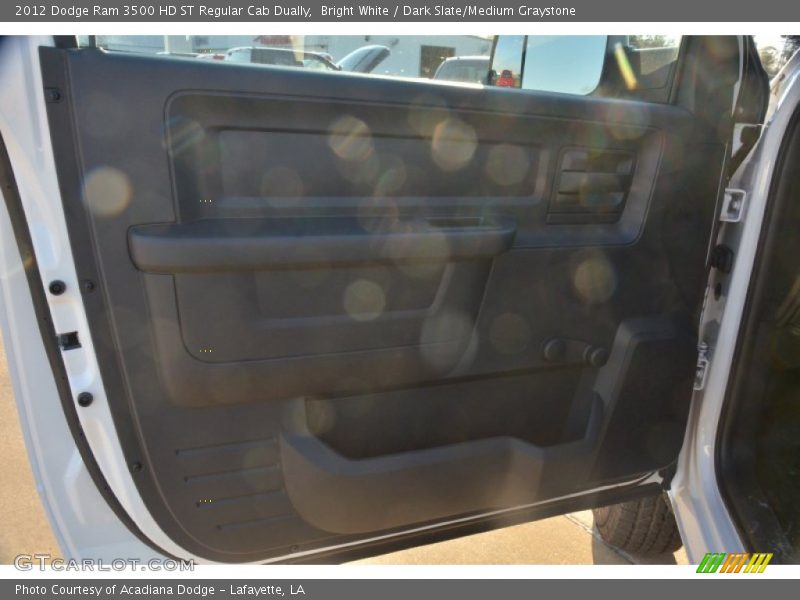 Bright White / Dark Slate/Medium Graystone 2012 Dodge Ram 3500 HD ST Regular Cab Dually