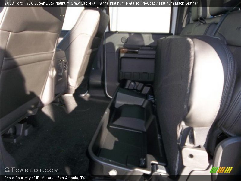White Platinum Metallic Tri-Coat / Platinum Black Leather 2013 Ford F350 Super Duty Platinum Crew Cab 4x4
