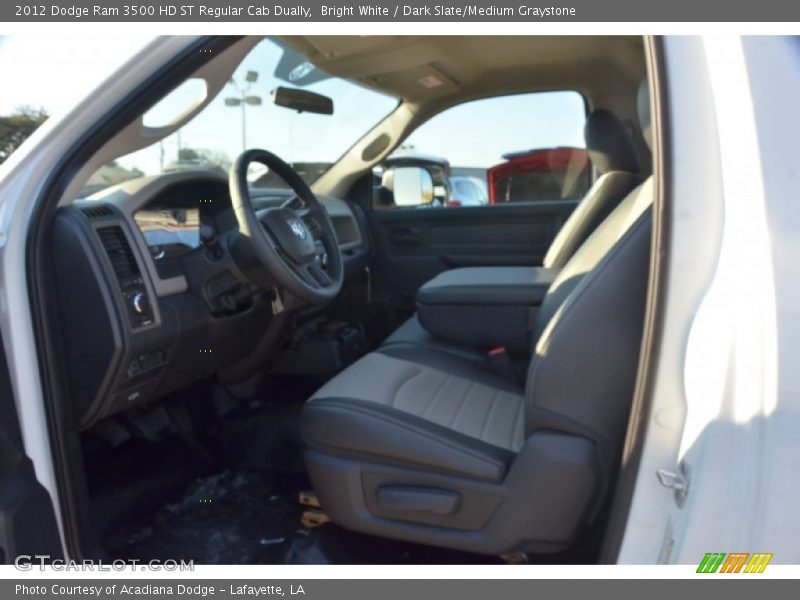 Bright White / Dark Slate/Medium Graystone 2012 Dodge Ram 3500 HD ST Regular Cab Dually