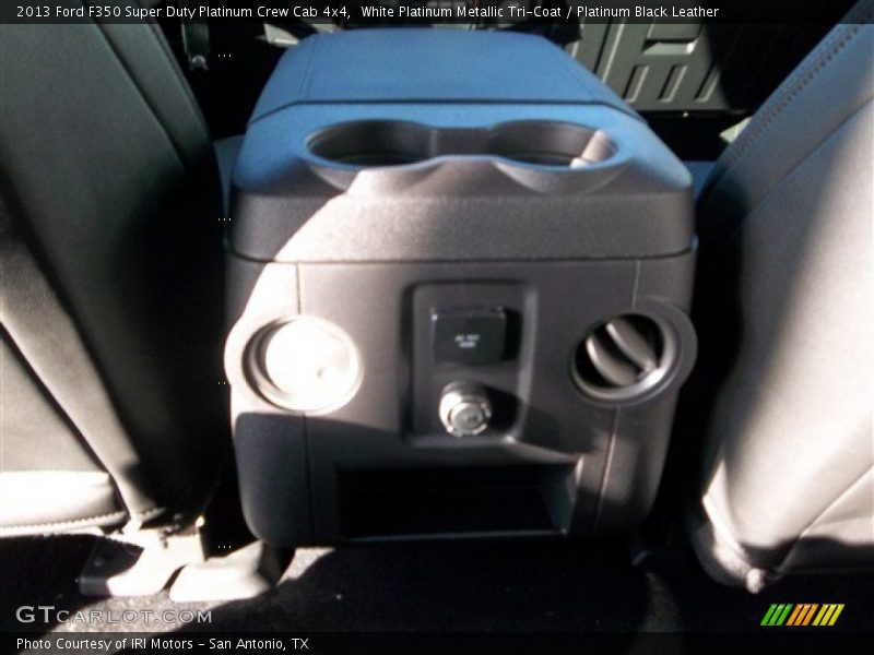 White Platinum Metallic Tri-Coat / Platinum Black Leather 2013 Ford F350 Super Duty Platinum Crew Cab 4x4