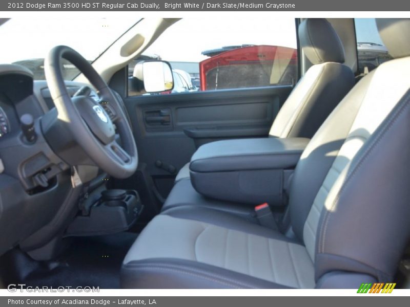 Bright White / Dark Slate/Medium Graystone 2012 Dodge Ram 3500 HD ST Regular Cab Dually