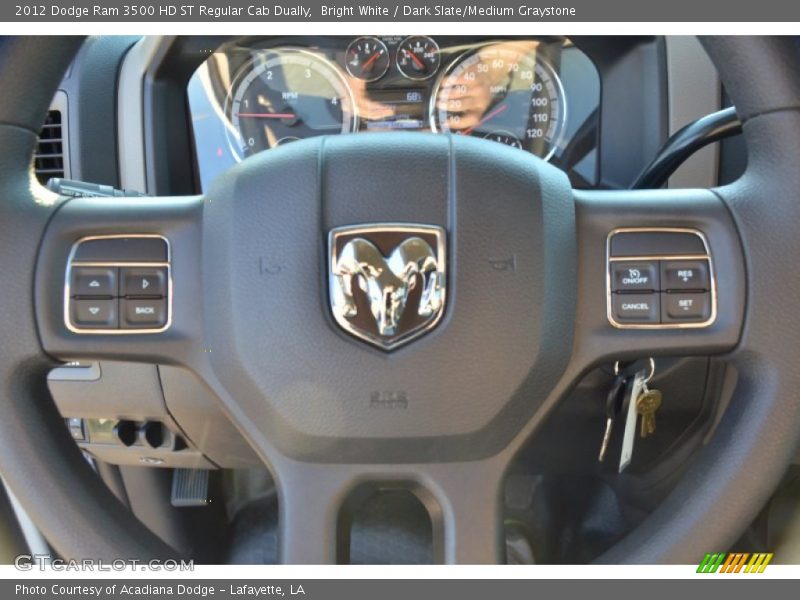 Bright White / Dark Slate/Medium Graystone 2012 Dodge Ram 3500 HD ST Regular Cab Dually