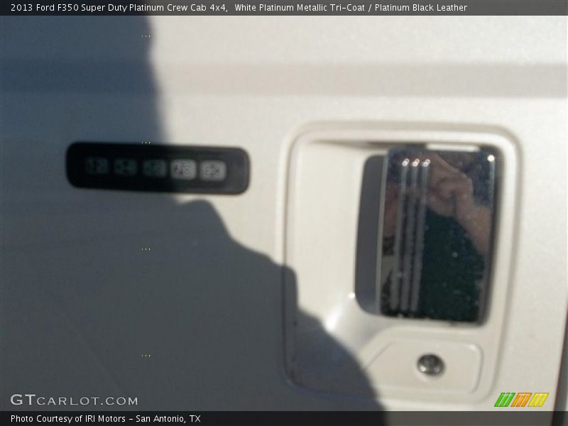 White Platinum Metallic Tri-Coat / Platinum Black Leather 2013 Ford F350 Super Duty Platinum Crew Cab 4x4