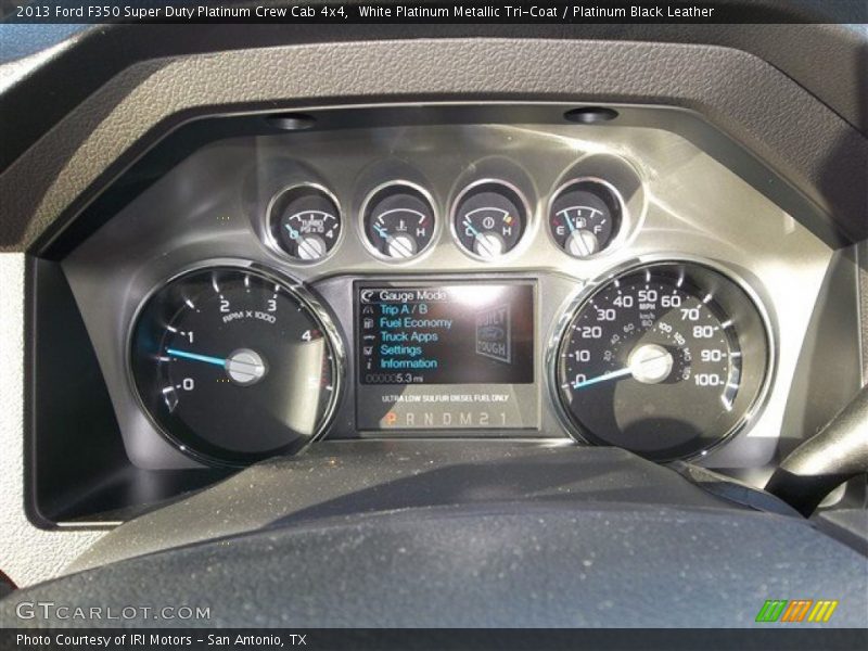  2013 F350 Super Duty Platinum Crew Cab 4x4 Platinum Crew Cab 4x4 Gauges