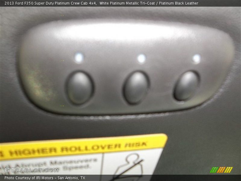 White Platinum Metallic Tri-Coat / Platinum Black Leather 2013 Ford F350 Super Duty Platinum Crew Cab 4x4