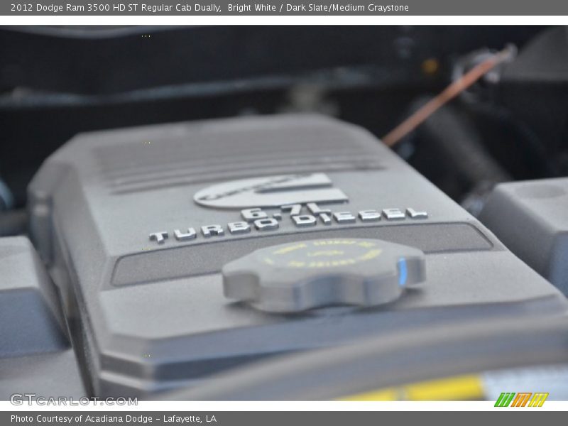 Bright White / Dark Slate/Medium Graystone 2012 Dodge Ram 3500 HD ST Regular Cab Dually