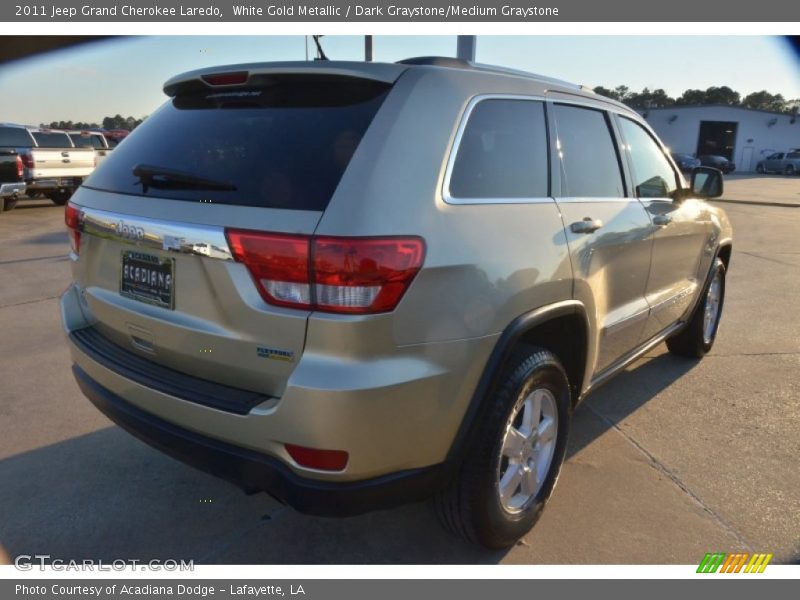 White Gold Metallic / Dark Graystone/Medium Graystone 2011 Jeep Grand Cherokee Laredo