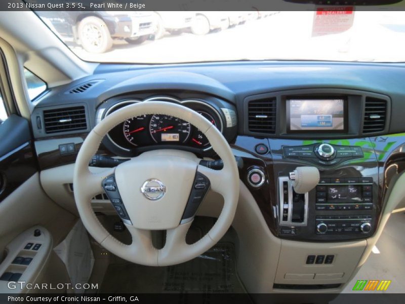 Pearl White / Beige 2013 Nissan Quest 3.5 SL