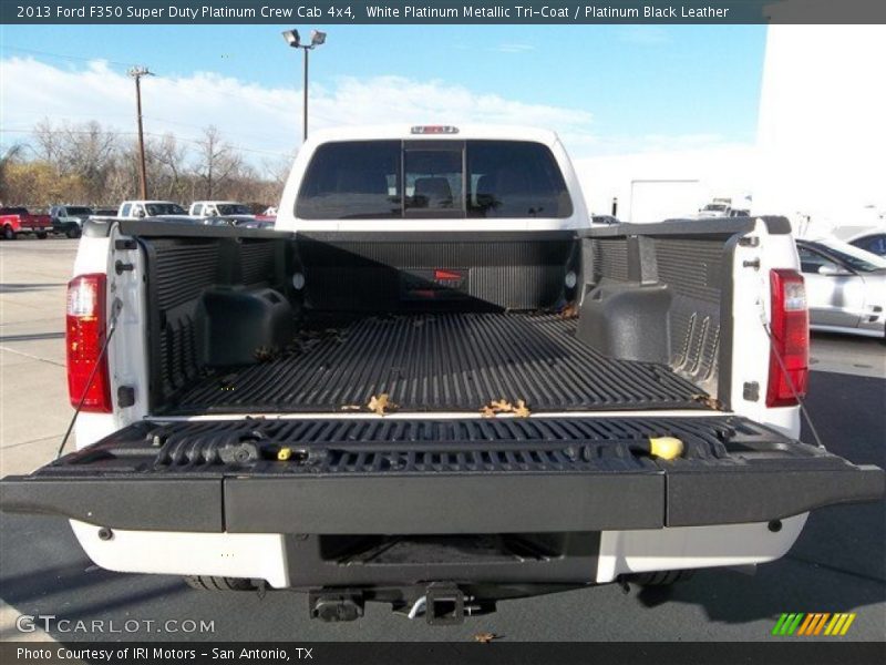 White Platinum Metallic Tri-Coat / Platinum Black Leather 2013 Ford F350 Super Duty Platinum Crew Cab 4x4