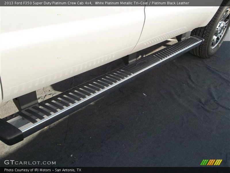 White Platinum Metallic Tri-Coat / Platinum Black Leather 2013 Ford F350 Super Duty Platinum Crew Cab 4x4