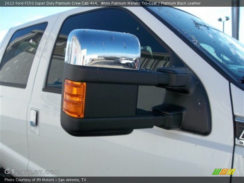 White Platinum Metallic Tri-Coat / Platinum Black Leather 2013 Ford F350 Super Duty Platinum Crew Cab 4x4