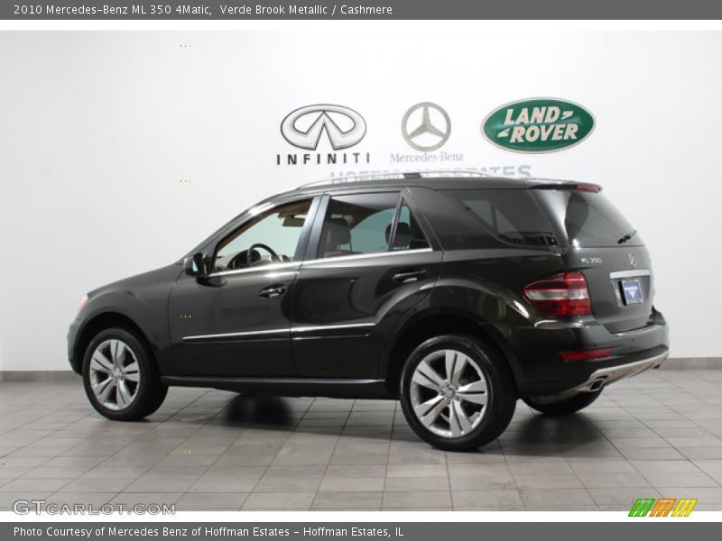 Verde Brook Metallic / Cashmere 2010 Mercedes-Benz ML 350 4Matic