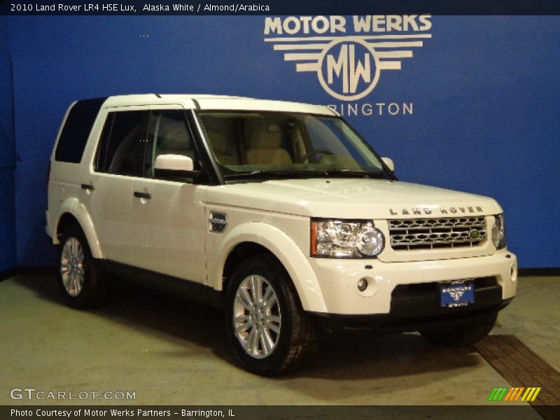 Alaska White / Almond/Arabica 2010 Land Rover LR4 HSE Lux